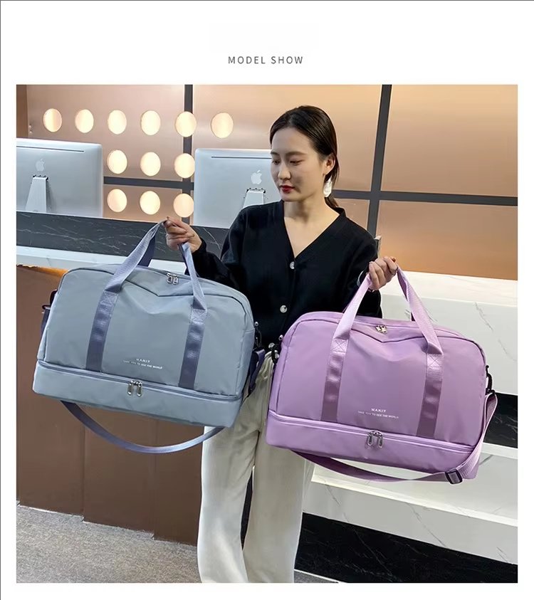 Waterproof Large Capacity Shoe Compartment Lightweight Multi-function Gym Travel Tote Bag - product detail