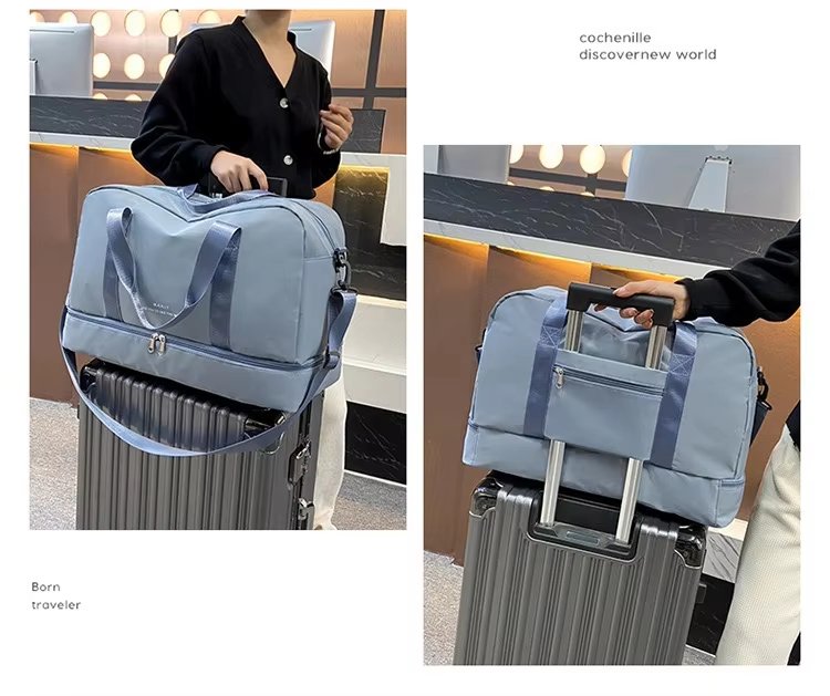 Waterproof Large Capacity Shoe Compartment Lightweight Multi-function Gym Travel Tote Bag - product detail