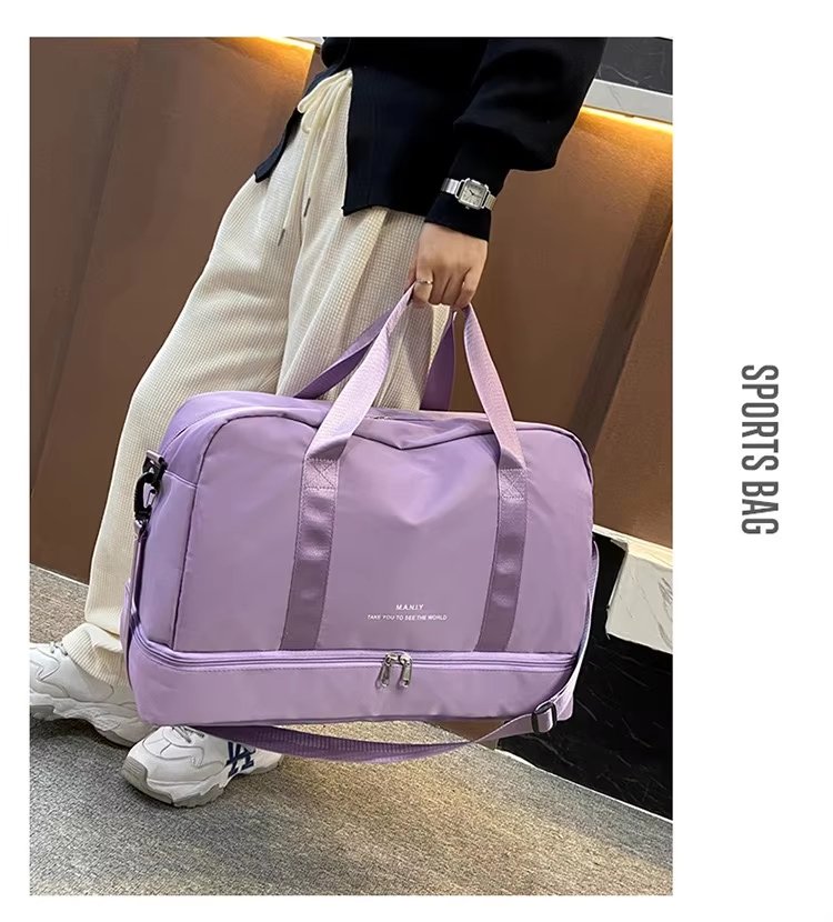 Waterproof Large Capacity Shoe Compartment Lightweight Multi-function Gym Travel Tote Bag - product detail