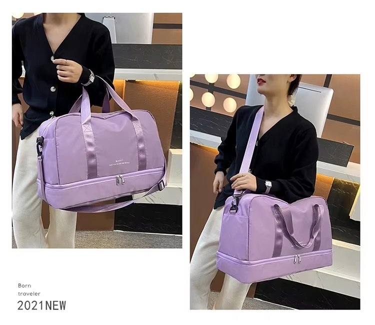 Waterproof Large Capacity Shoe Compartment Lightweight Multi-function Gym Travel Tote Bag - product detail