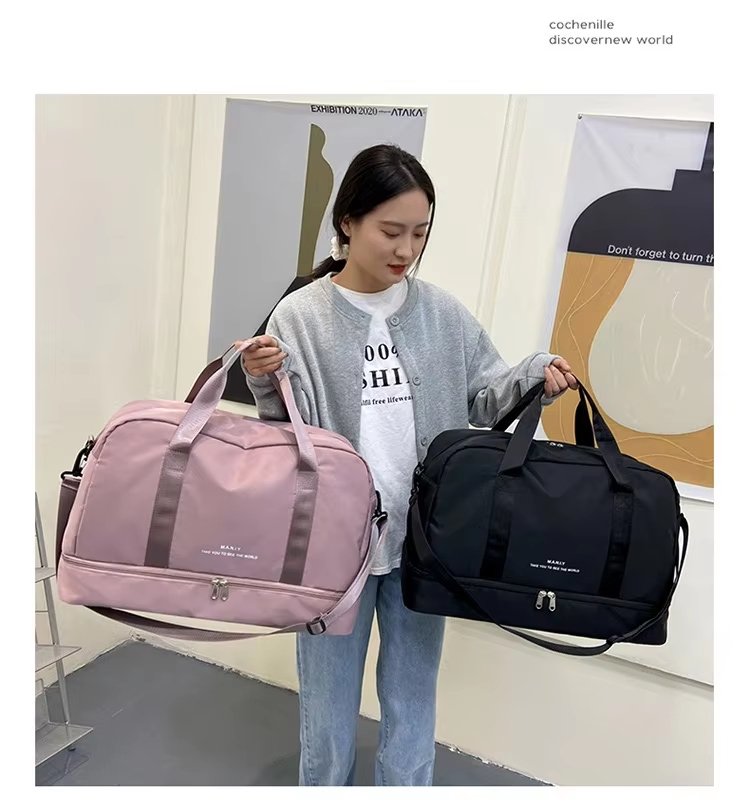 Waterproof Large Capacity Shoe Compartment Lightweight Multi-function Gym Travel Tote Bag - product detail