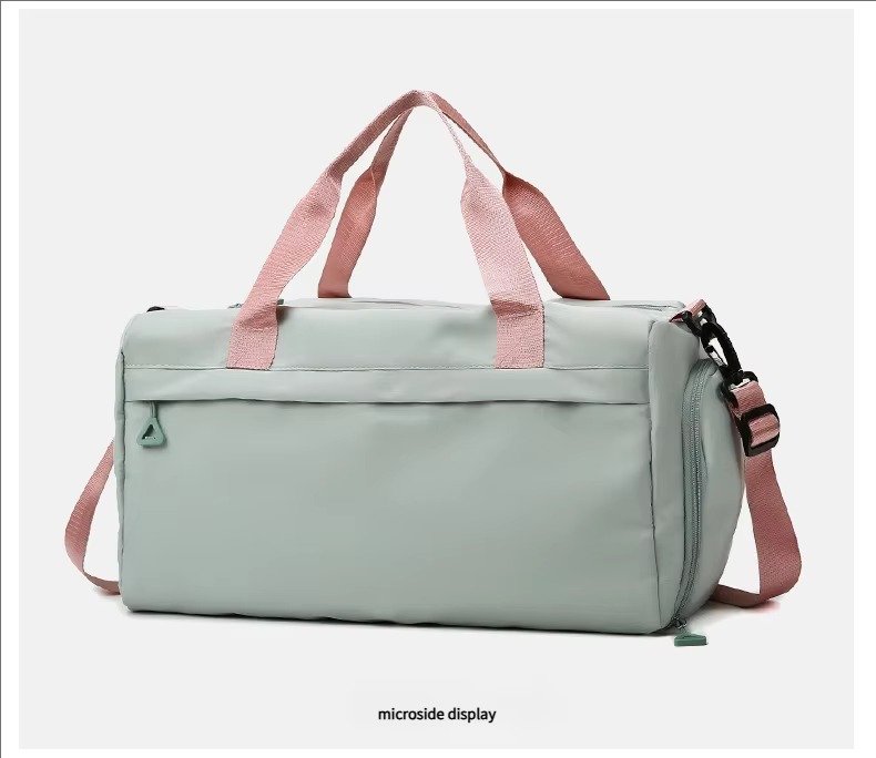 Large Capacity Waterproof Oxford Cloth Sports Gym Fitness Bags Weekend Overnight Travel Duffel Bag with Shoes Compartment detail image