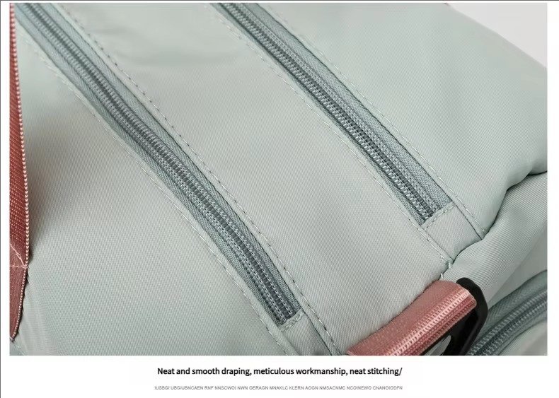 Large Capacity Waterproof Oxford Cloth Sports Gym Fitness Bags Weekend Overnight Travel Duffel Bag with Shoes Compartment detail image