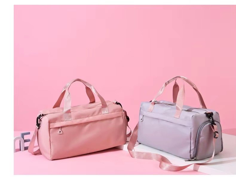 Large Capacity Waterproof Oxford Cloth Sports Gym Fitness Bags Weekend Overnight Travel Duffel Bag with Shoes Compartment detail image