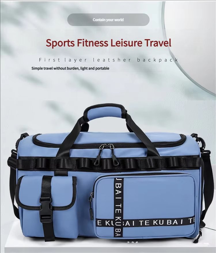 Waterproof Dry Wet Separation Oxford Sports Travel Shoulder Duffel Bag product detail