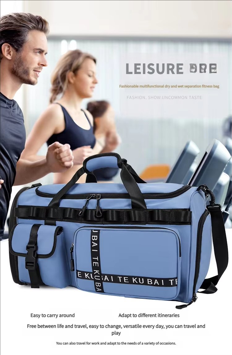 Waterproof Dry Wet Separation Oxford Sports Travel Shoulder Duffel Bag product detail