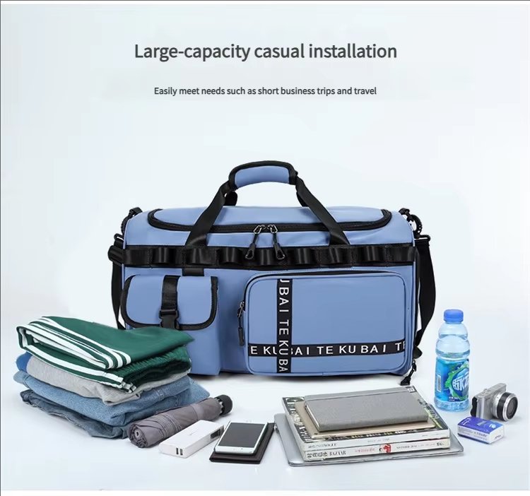 Waterproof Dry Wet Separation Oxford Sports Travel Shoulder Duffel Bag product detail