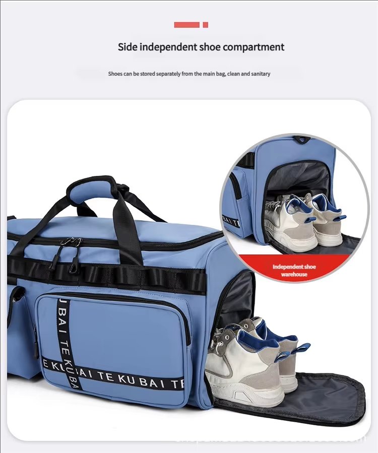 Waterproof Dry Wet Separation Oxford Sports Travel Shoulder Duffel Bag product detail