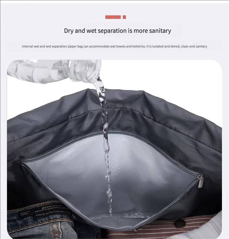 Waterproof Dry Wet Separation Oxford Sports Travel Shoulder Duffel Bag product detail