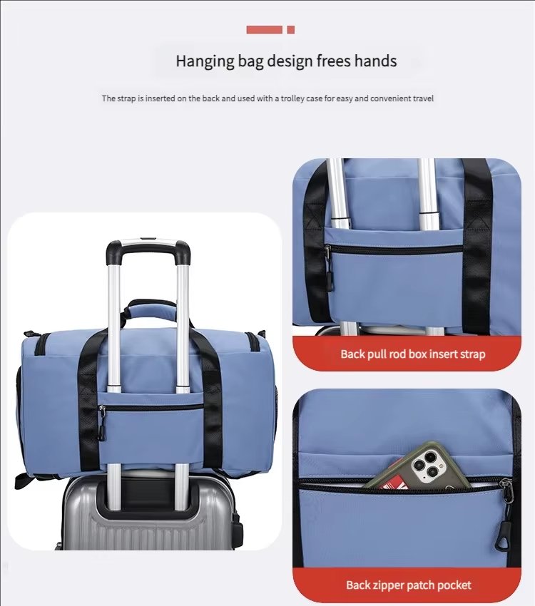 Waterproof Dry Wet Separation Oxford Sports Travel Shoulder Duffel Bag product detail