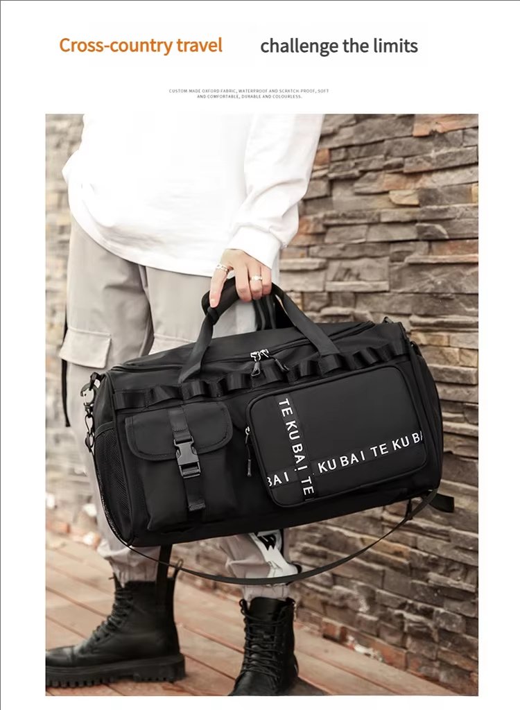 Waterproof Dry Wet Separation Oxford Sports Travel Shoulder Duffel Bag product detail