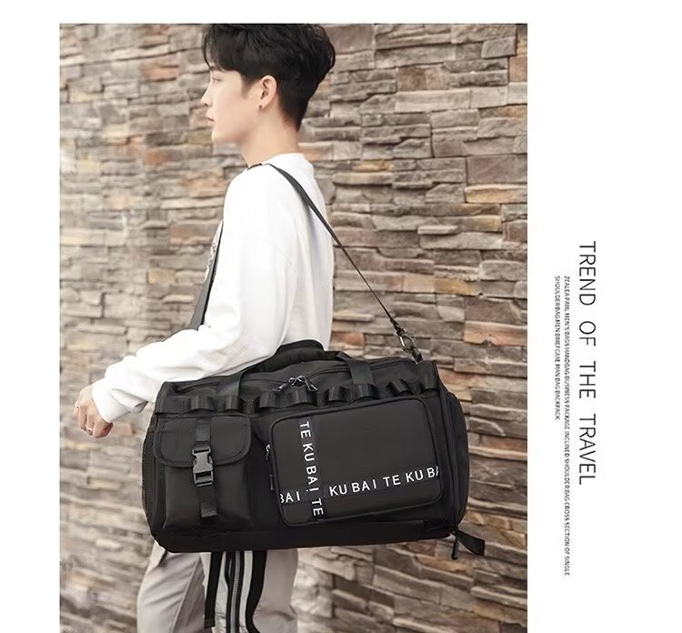Waterproof Dry Wet Separation Oxford Sports Travel Shoulder Duffel Bag product detail