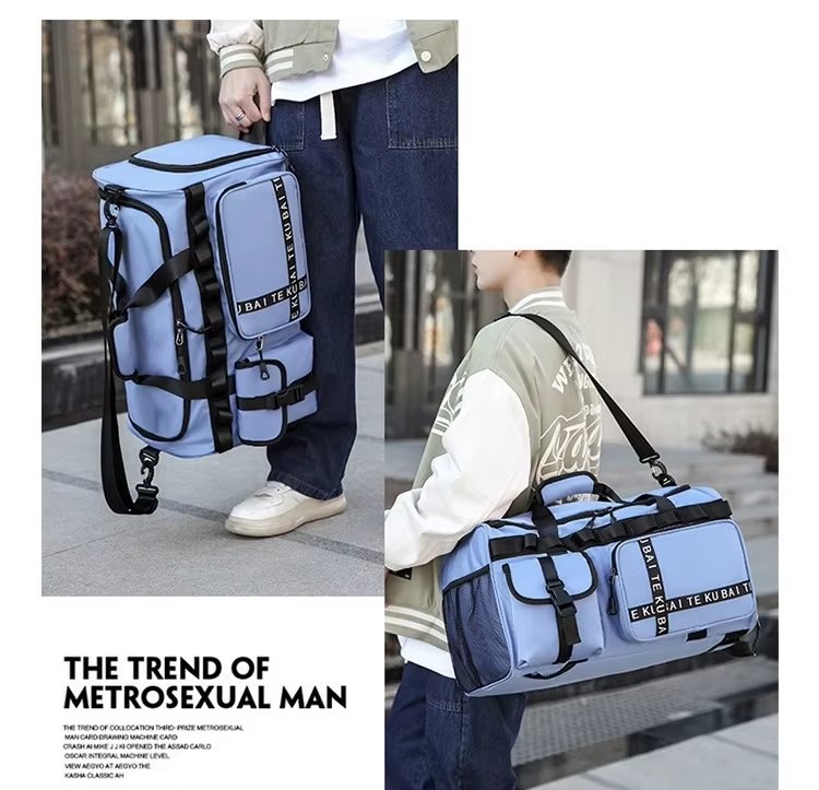 Waterproof Dry Wet Separation Oxford Sports Travel Shoulder Duffel Bag product detail