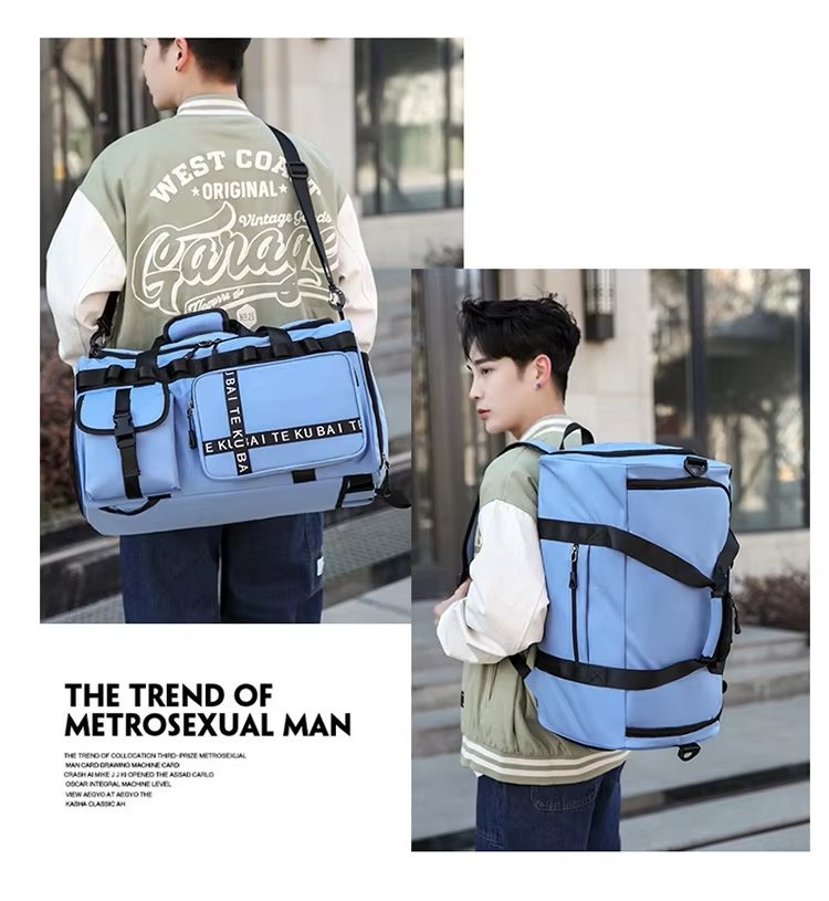 Waterproof Dry Wet Separation Oxford Sports Travel Shoulder Duffel Bag product detail