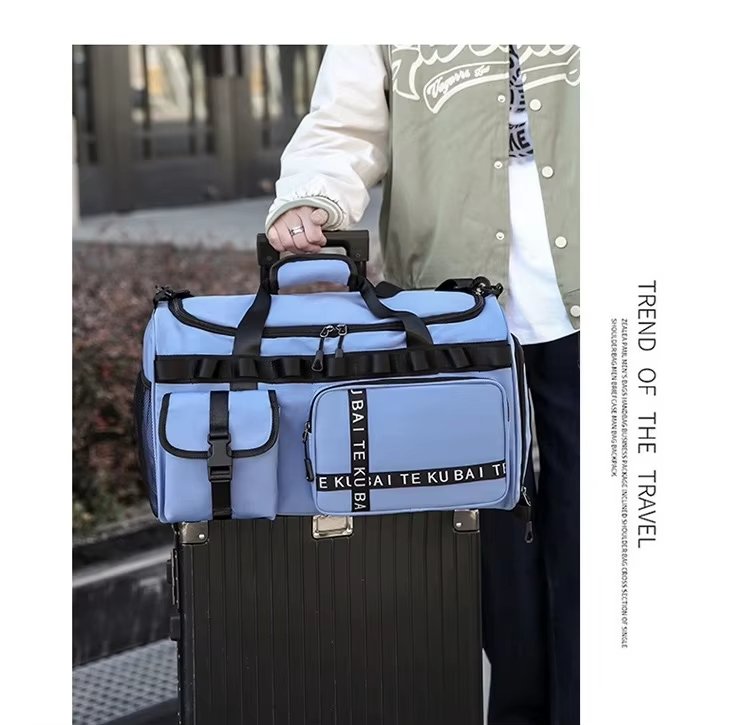 Waterproof Dry Wet Separation Oxford Sports Travel Shoulder Duffel Bag product detail