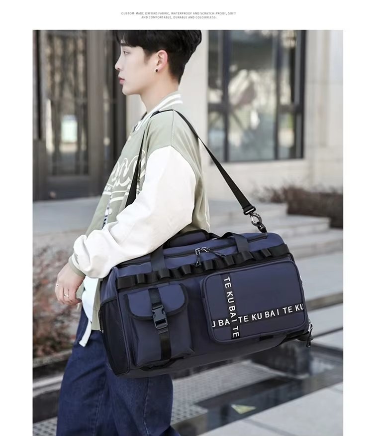 Waterproof Dry Wet Separation Oxford Sports Travel Shoulder Duffel Bag product detail