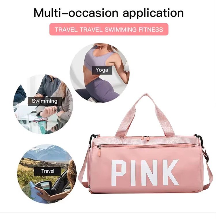 Large Capacity Waterproof Shoulder Crossbody Travel Bag -Printed Fitness Training Sports Handbag Duffel Bags detail image