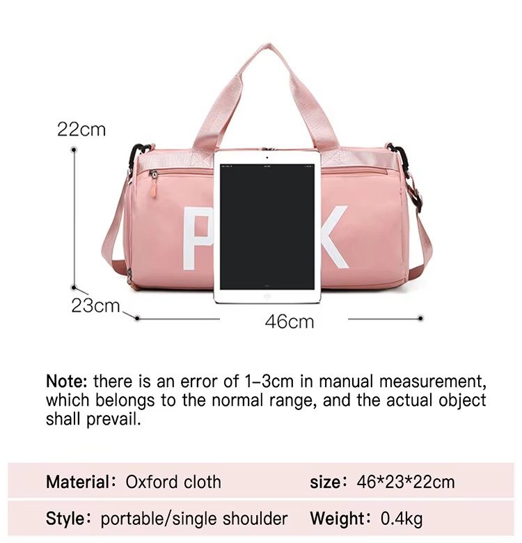 Large Capacity Waterproof Shoulder Crossbody Travel Bag -Printed Fitness Training Sports Handbag Duffel Bags detail image