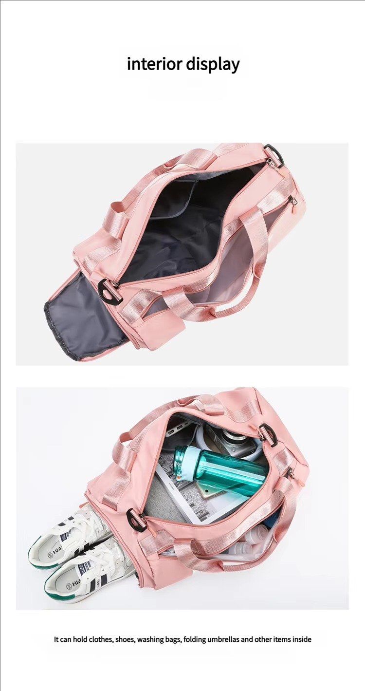 Large Capacity Waterproof Shoulder Crossbody Travel Bag -Printed Fitness Training Sports Handbag Duffel Bags detail image
