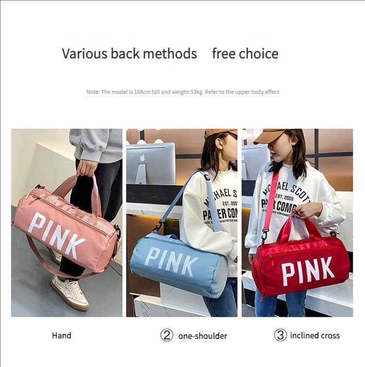 Large Capacity Waterproof Shoulder Crossbody Travel Bag -Printed Fitness Training Sports Handbag Duffel Bags detail image