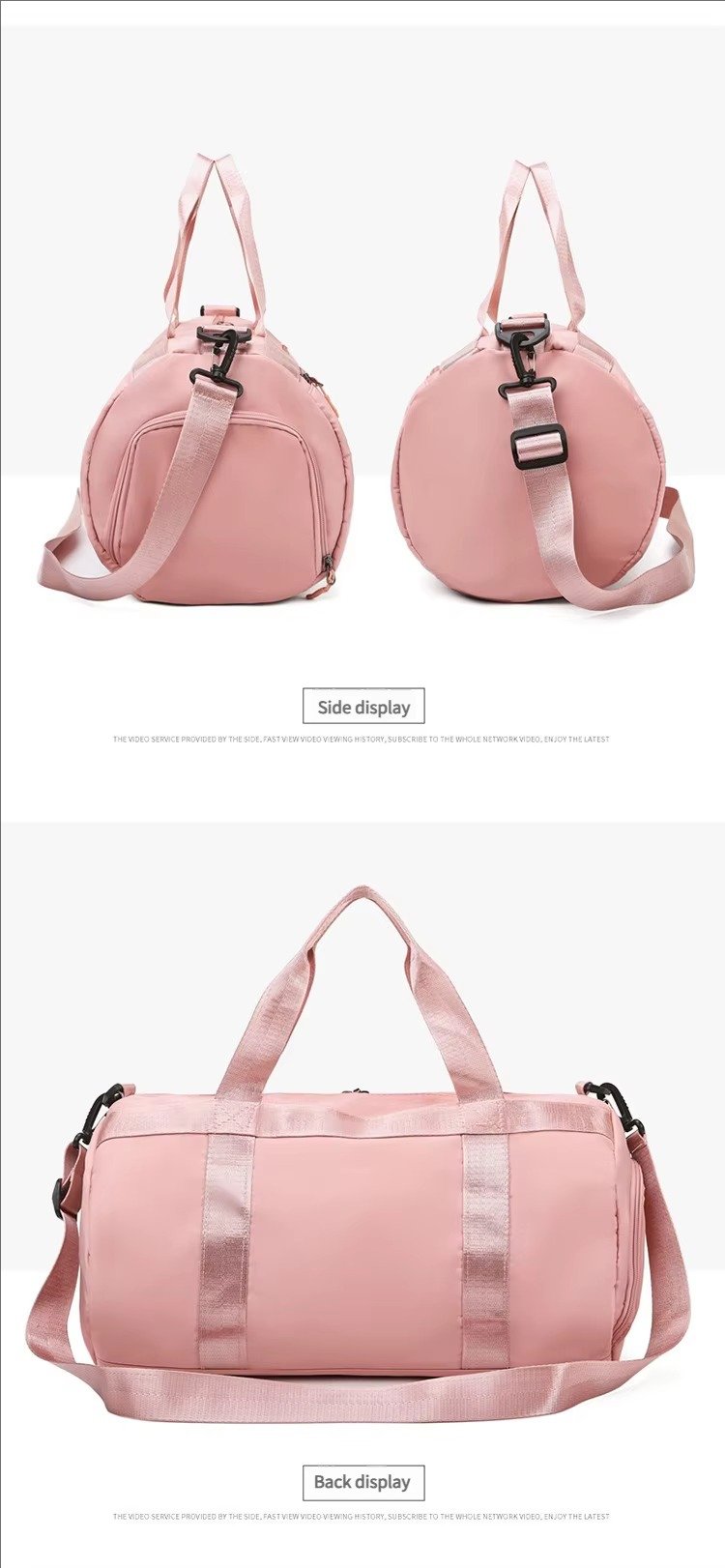 Large Capacity Waterproof Shoulder Crossbody Travel Bag -Printed Fitness Training Sports Handbag Duffel Bags detail image