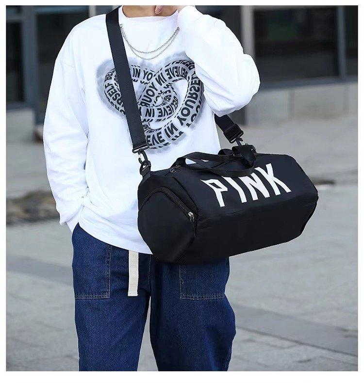 Large Capacity Waterproof Shoulder Crossbody Travel Bag -Printed Fitness Training Sports Handbag Duffel Bags detail image