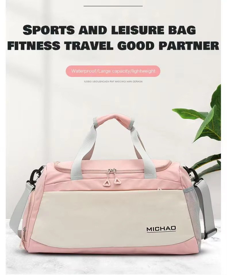 Sports Gym Shoulder Tote Bag Weekender Overnight Travel Luggage Bag Dry Wet Separation Fitness Storage Duffel Bags detail image