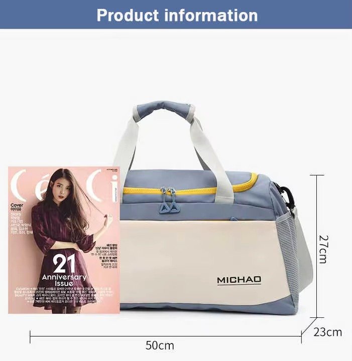 Sports Gym Shoulder Tote Bag Weekender Overnight Travel Luggage Bag Dry Wet Separation Fitness Storage Duffel Bags detail image