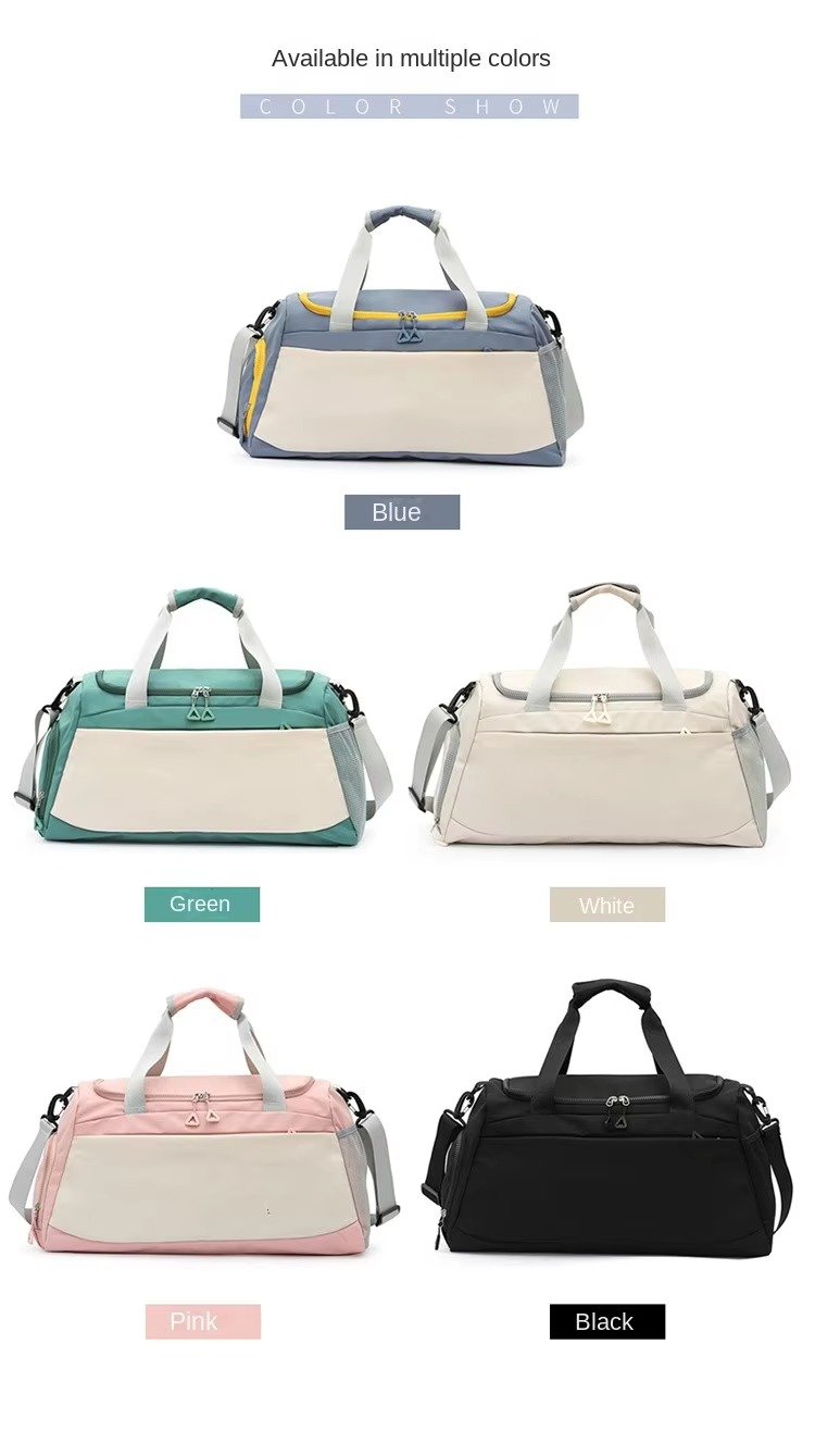 Sports Gym Shoulder Tote Bag Weekender Overnight Travel Luggage Bag Dry Wet Separation Fitness Storage Duffel Bags detail image