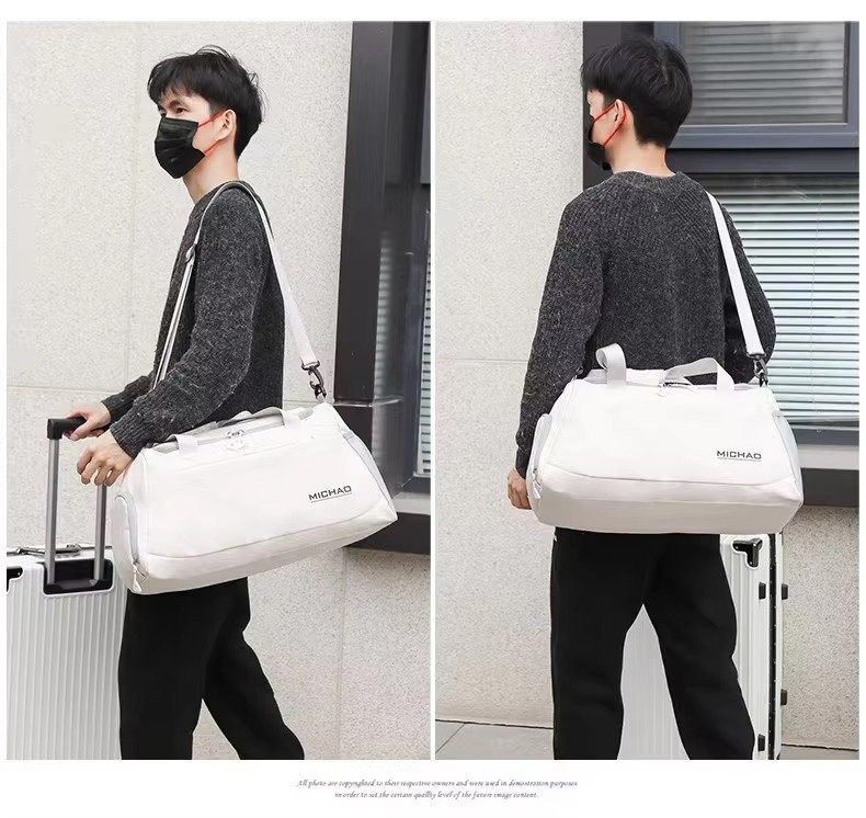 Sports Gym Shoulder Tote Bag Weekender Overnight Travel Luggage Bag Dry Wet Separation Fitness Storage Duffel Bags detail image