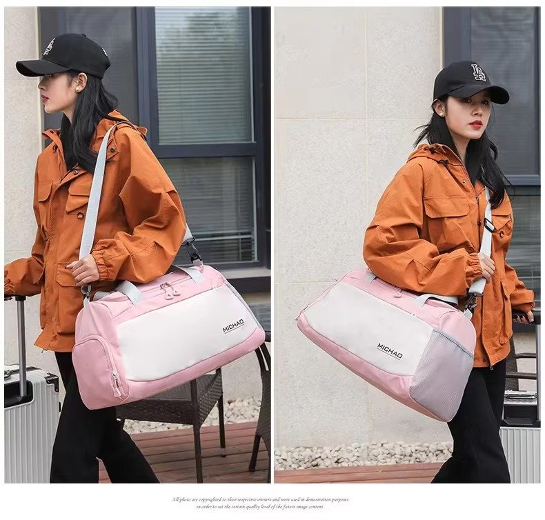Sports Gym Shoulder Tote Bag Weekender Overnight Travel Luggage Bag Dry Wet Separation Fitness Storage Duffel Bags detail image