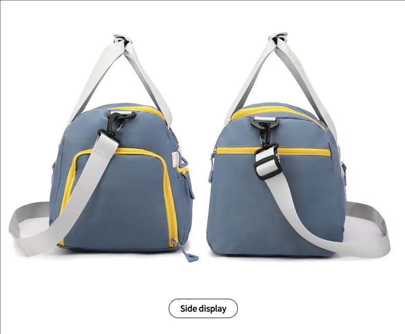 Large Waterproof Weekender Overnight Travel Duffel Bag Handbag Lightweight Yoga Sports Bag with Shoes Compartment detail image
