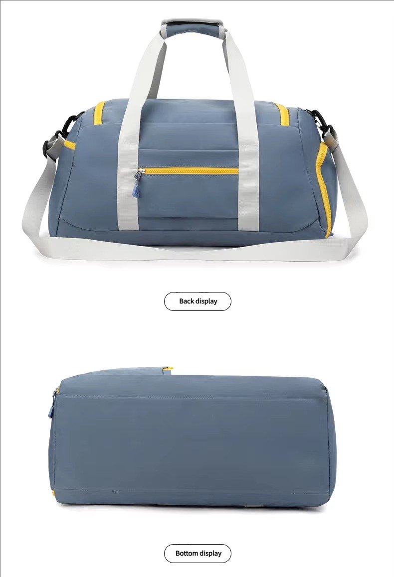 Large Waterproof Weekender Overnight Travel Duffel Bag Handbag Lightweight Yoga Sports Bag with Shoes Compartment detail image