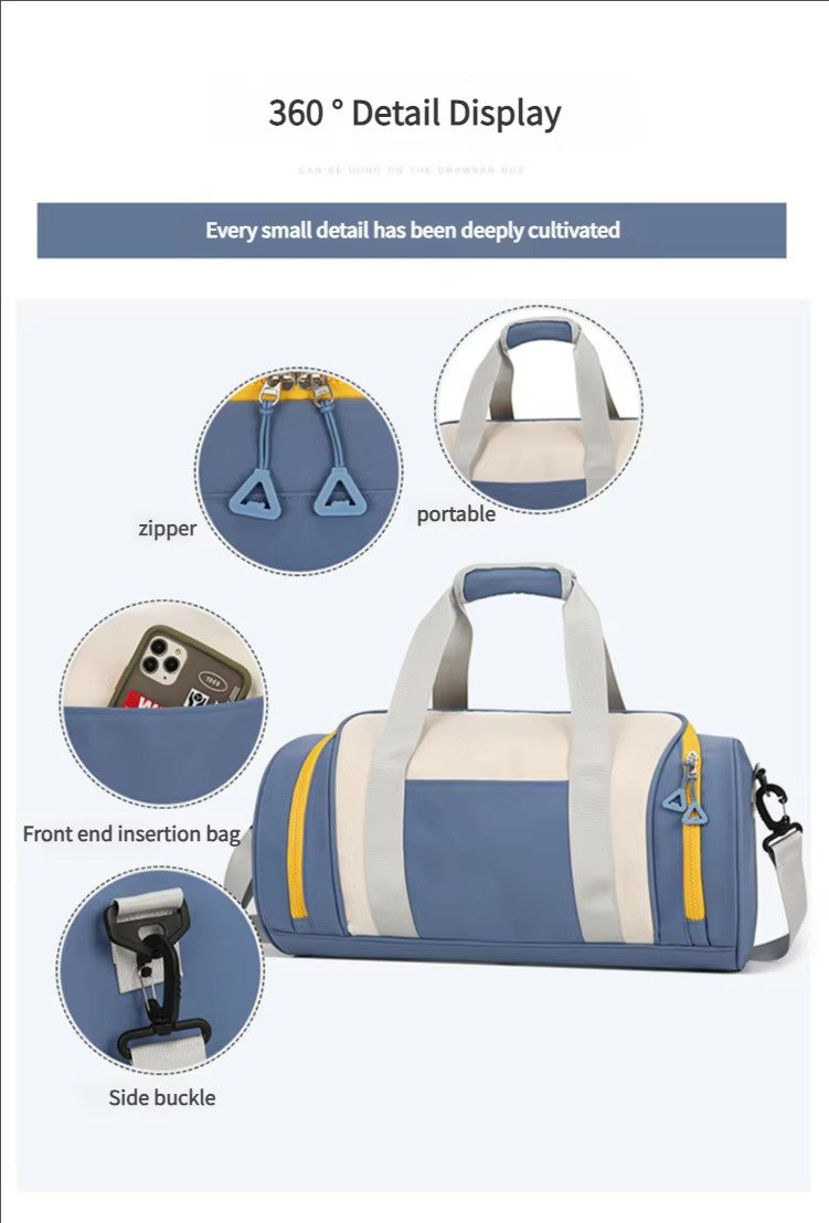 Large Capacity Oxford Weekend Overnight Tote Travel Duffel Bag Waterproof Luggage Duffle Sports Fitness Shoulder Bag detail image
