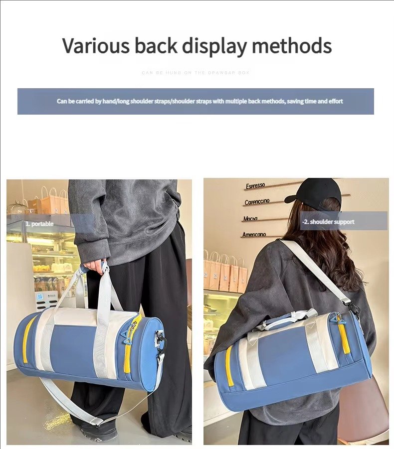 Large Capacity Oxford Weekend Overnight Tote Travel Duffel Bag Waterproof Luggage Duffle Sports Fitness Shoulder Bag detail image