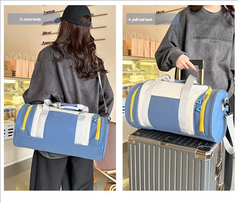 Large Capacity Oxford Weekend Overnight Tote Travel Duffel Bag Waterproof Luggage Duffle Sports Fitness Shoulder Bag detail image