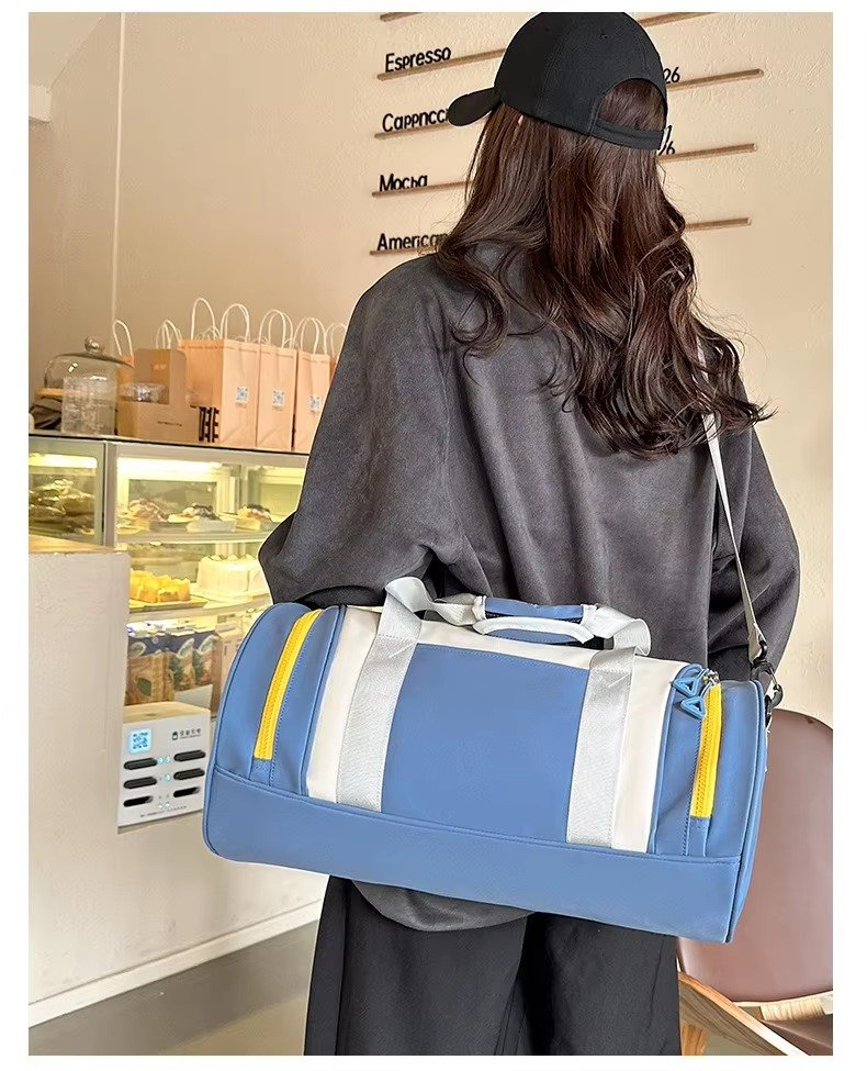 Large Capacity Oxford Weekend Overnight Tote Travel Duffel Bag Waterproof Luggage Duffle Sports Fitness Shoulder Bag detail image