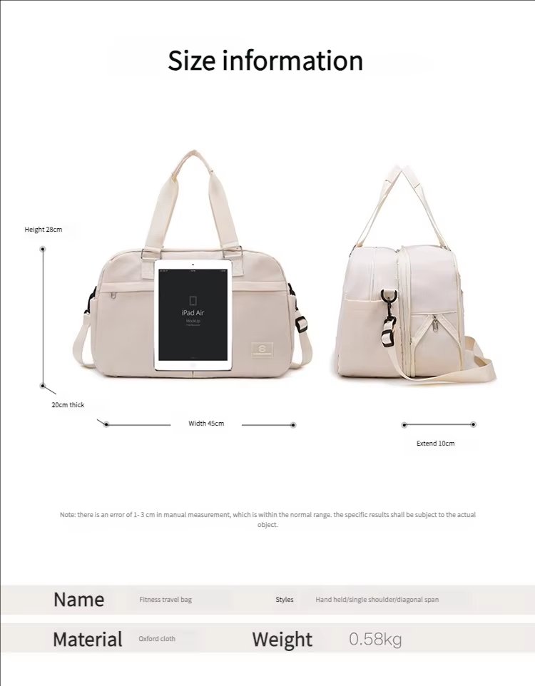 Large Capacity Multi-function Gym Sports Travel Outdoor Handbag Storage Travel Tote Bag - product detail