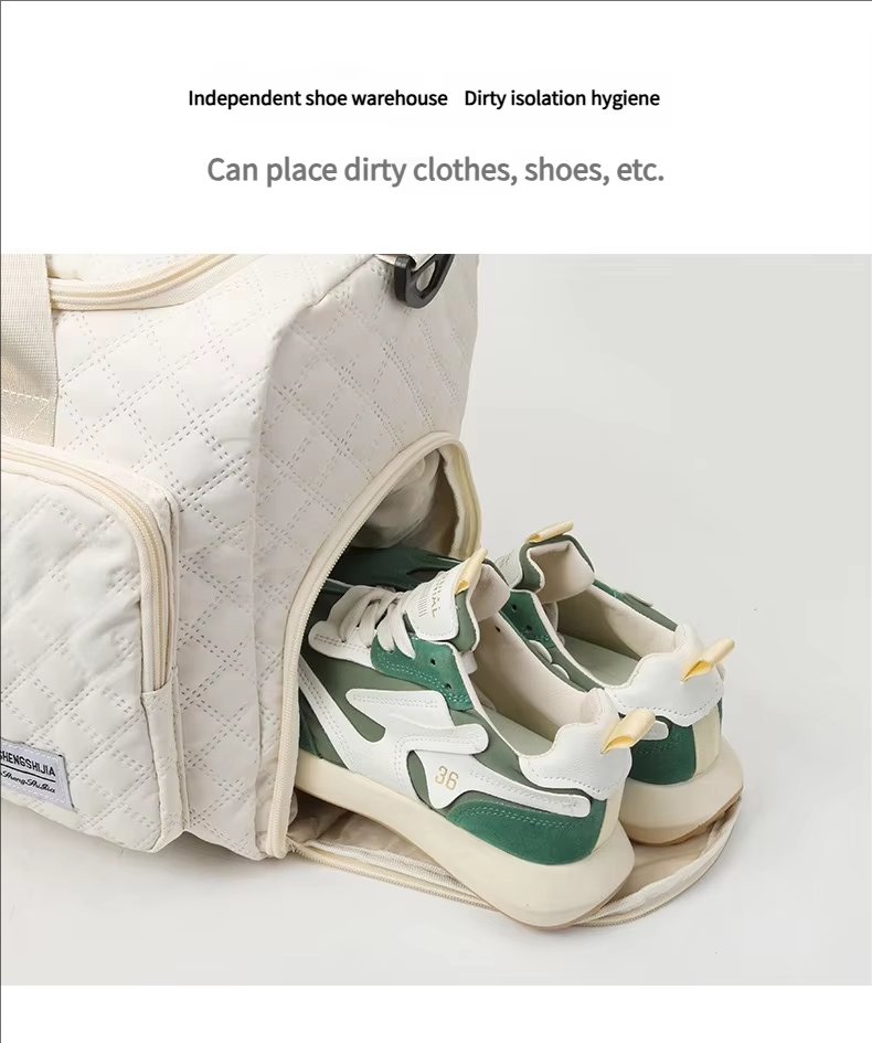 Waterproof Shoe Compartment Oxford Sports Travel Lightweight Duffel Bag product detail
