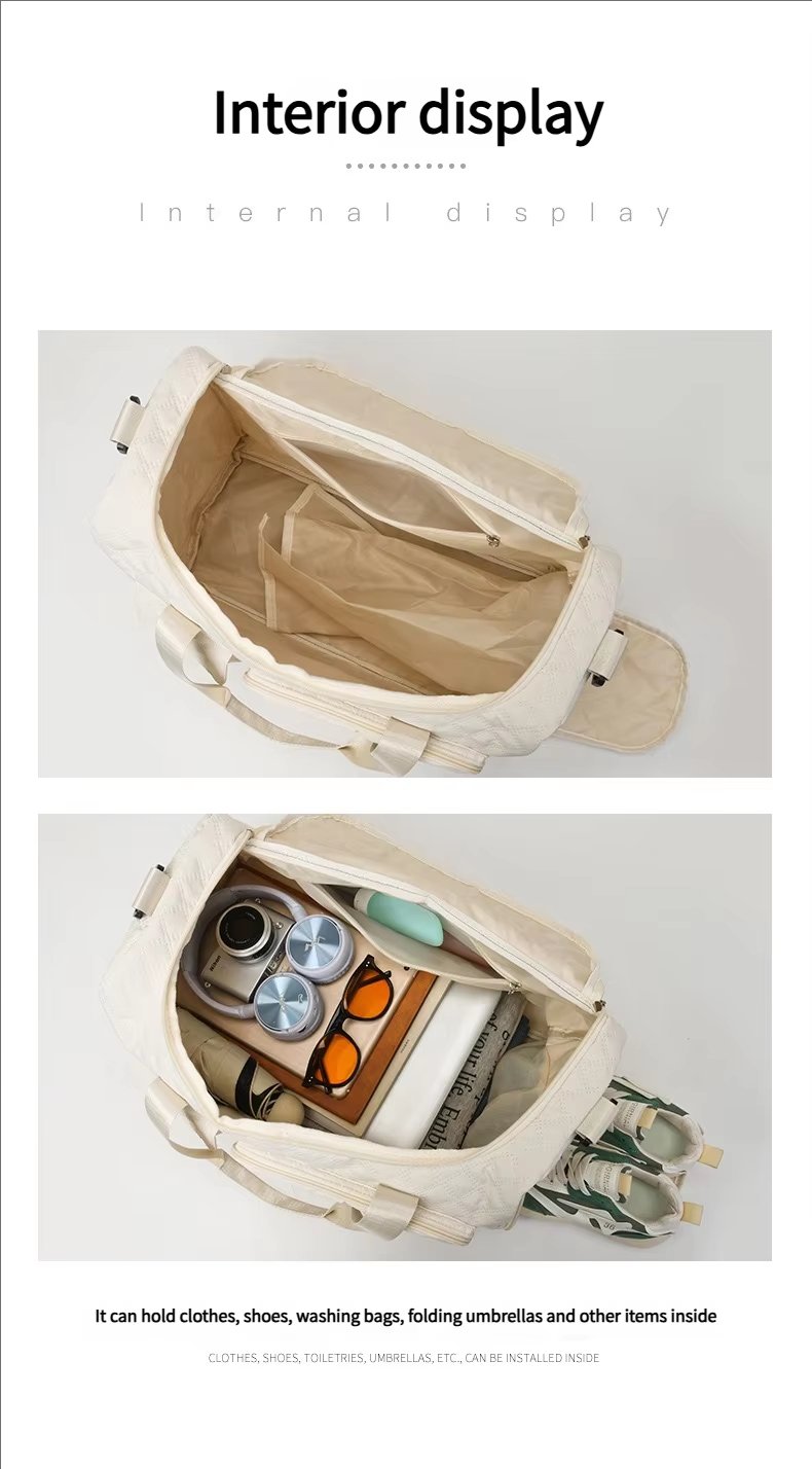 Waterproof Shoe Compartment Oxford Sports Travel Lightweight Duffel Bag product detail