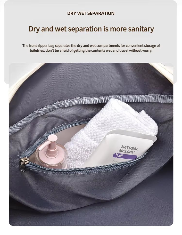 Oxford Waterproof Large Capacity Shoe Compartment Lightweight Weekender Travel Tote Bag - product detail