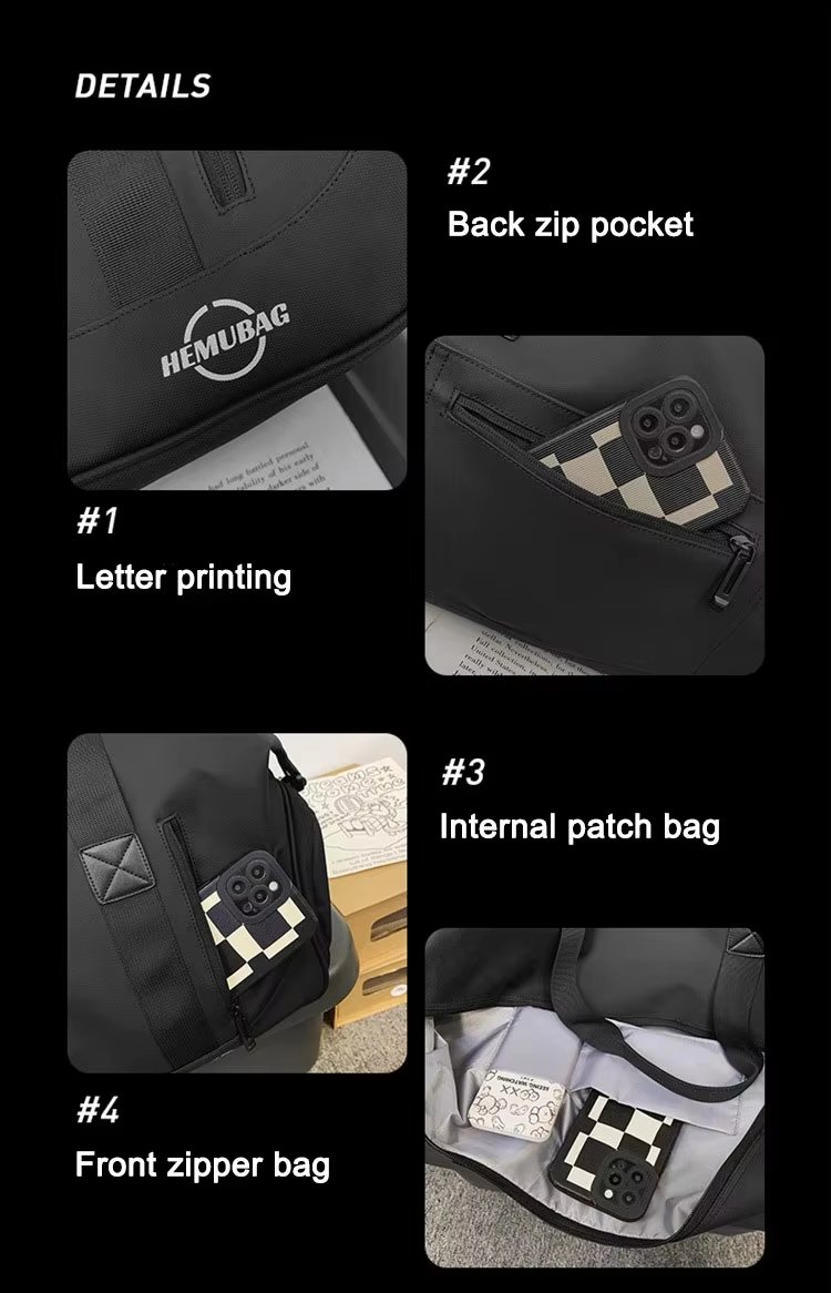 Oxford Waterproof Large Capacity Shoe Compartment Lightweight Multi-function Travel Tote Bag - product detail