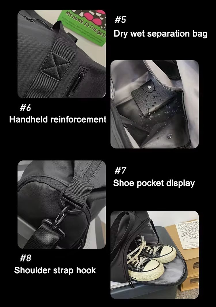 Oxford Waterproof Large Capacity Shoe Compartment Lightweight Multi-function Travel Tote Bag - product detail