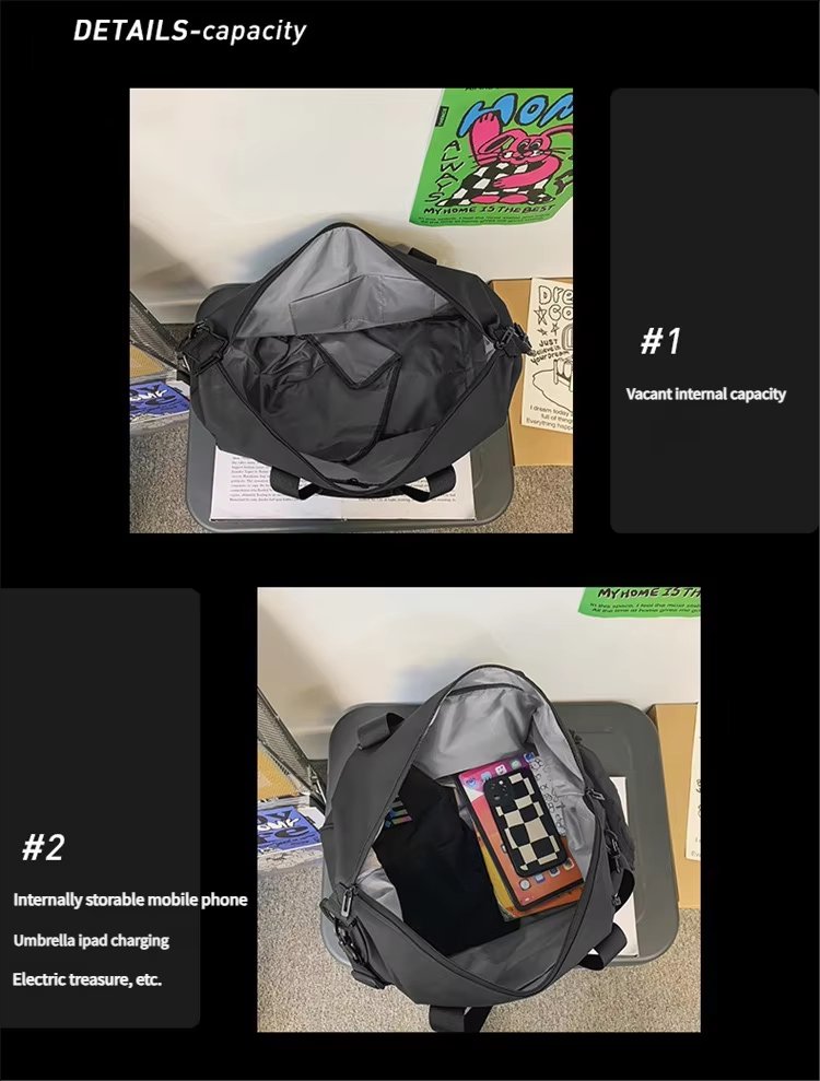 Oxford Waterproof Large Capacity Shoe Compartment Lightweight Multi-function Travel Tote Bag - product detail