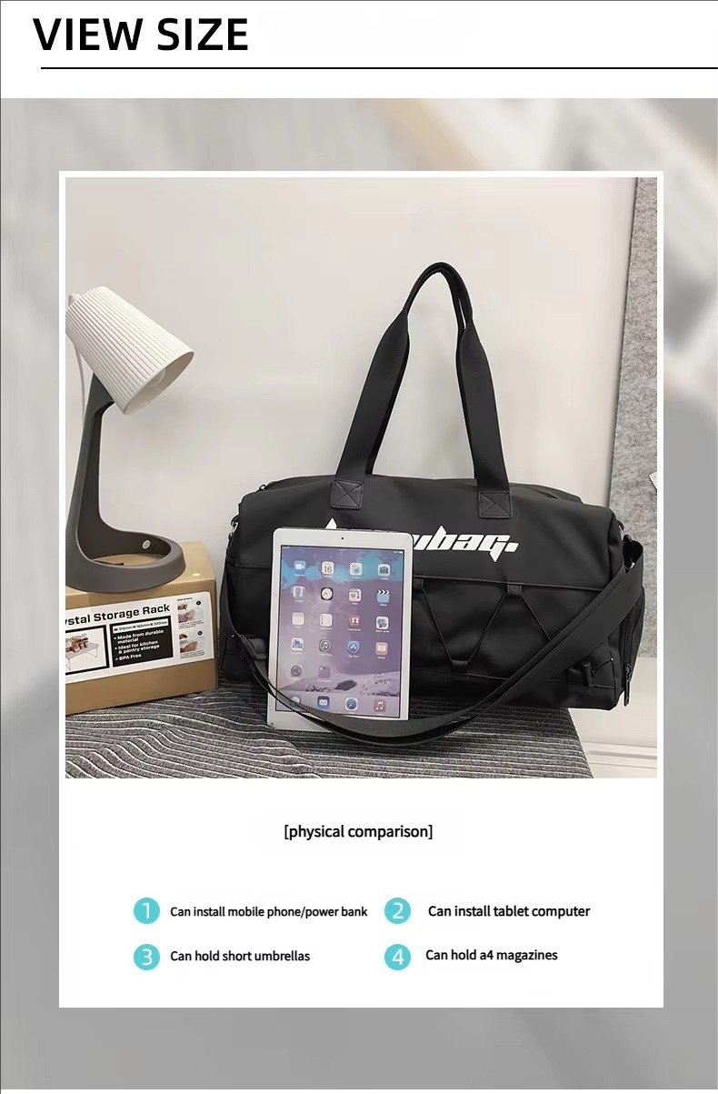 Large Capacity Waterproof Oxford Hand-Held Travel Duffel Bag Sports Gym Yoga Duffle Bag For and detail image