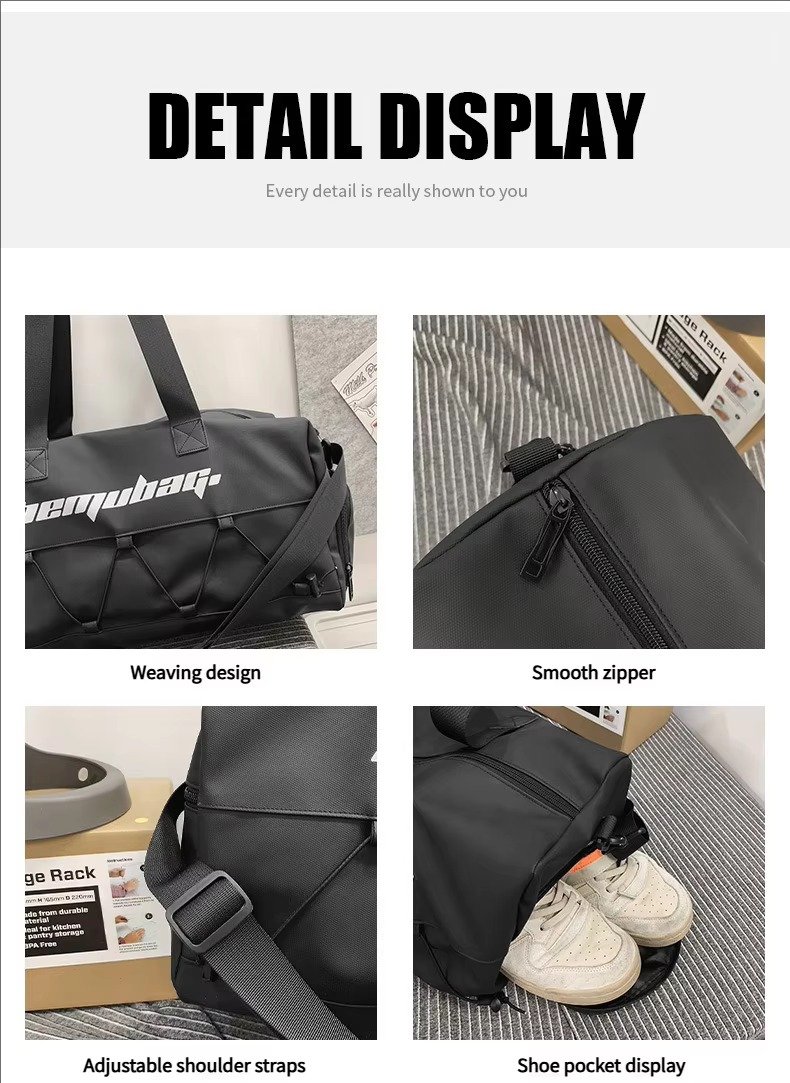 Large Capacity Waterproof Oxford Hand-Held Travel Duffel Bag Sports Gym Yoga Duffle Bag For and detail image