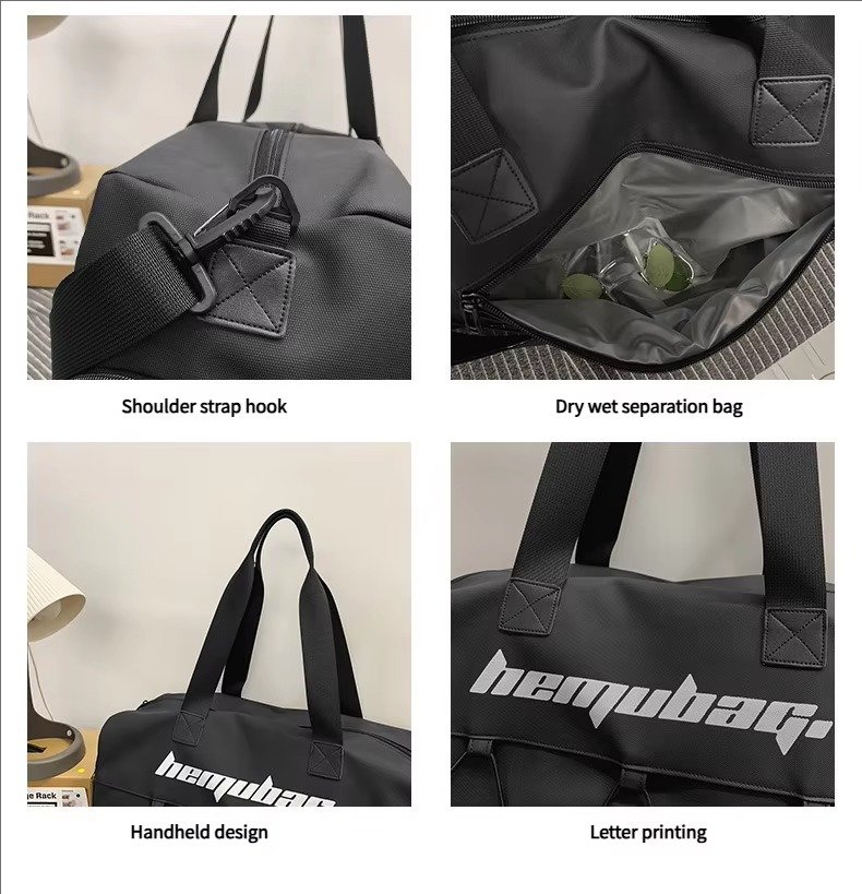 Large Capacity Waterproof Oxford Hand-Held Travel Duffel Bag Sports Gym Yoga Duffle Bag For and detail image
