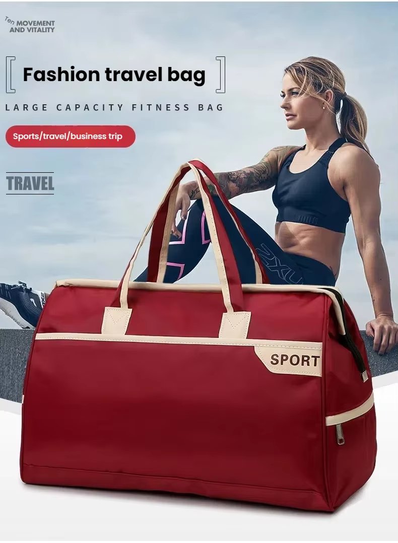 Waterproof Large Capacity Dry Wet Separation Shoe Compartment Lightweight Weekender Travel Tote Bag - product detail
