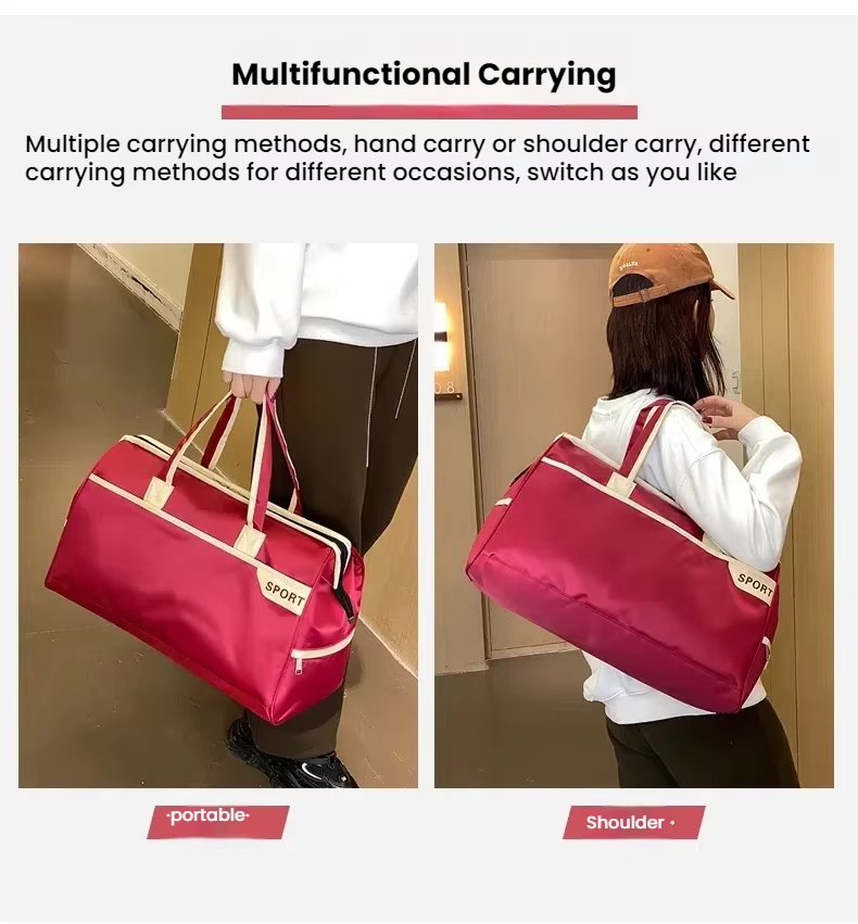 Waterproof Large Capacity Dry Wet Separation Shoe Compartment Lightweight Weekender Travel Tote Bag - product detail