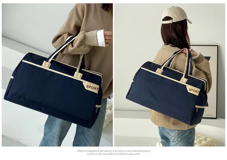 Waterproof Large Capacity Dry Wet Separation Shoe Compartment Lightweight Weekender Travel Tote Bag - product detail